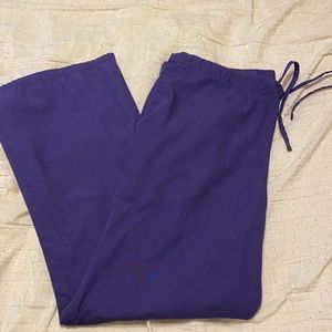 Purple Cherokee work wear scrub pants